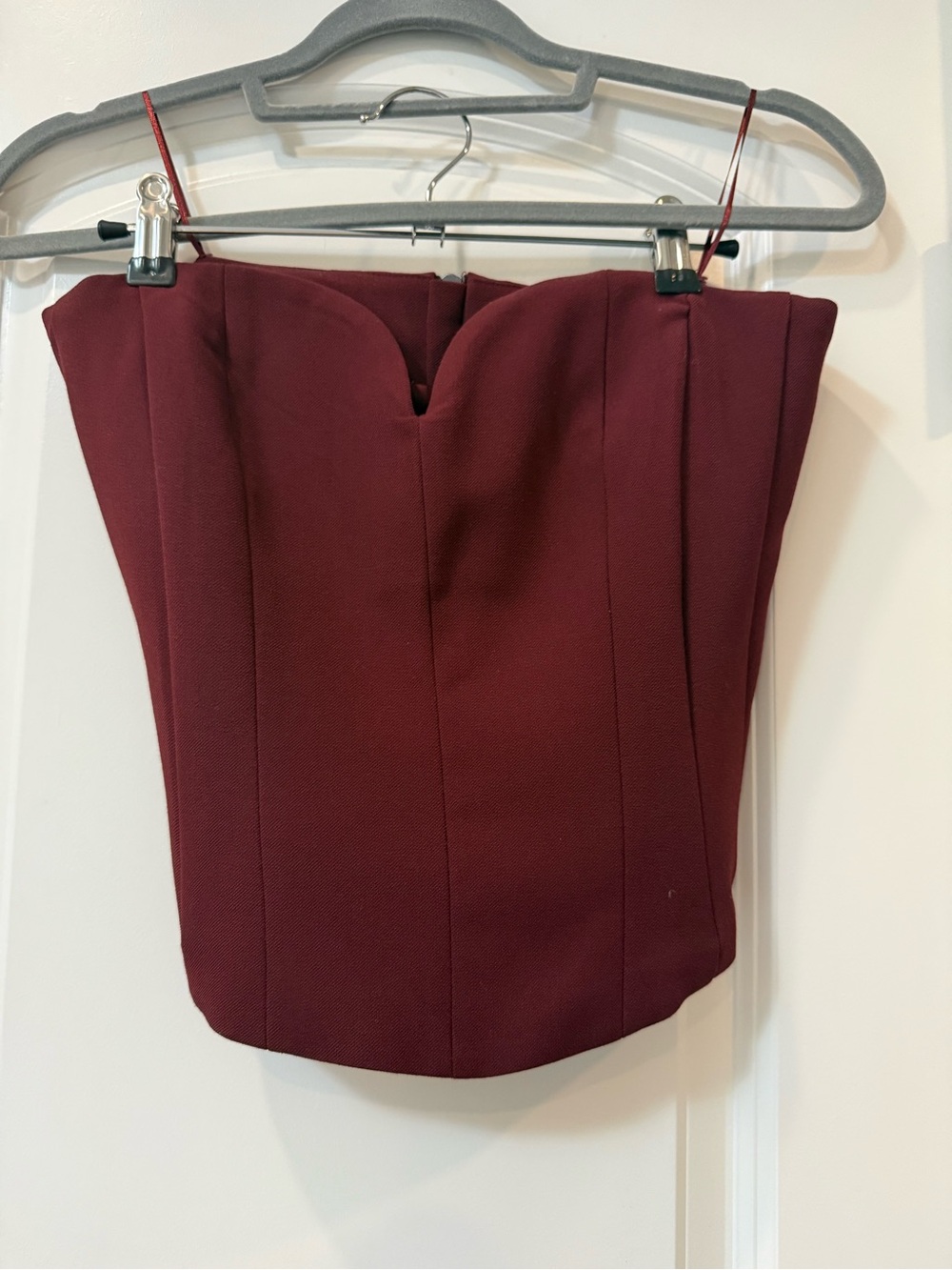 Women’s Burgundy Strapless top Classic